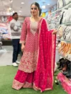 Embellished Pink Anarkali Suit
